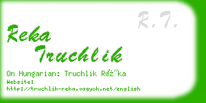 reka truchlik business card